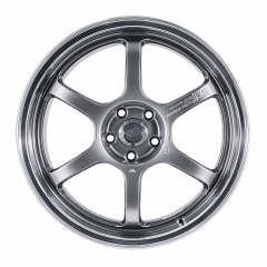 LLANTA DEPORTIVA 5X108 F6002 18X8.5 HYPER BLACK/MILLED TEXT MACHINE ET 42