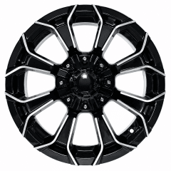 LLANTA DEPORTIVA 6X114,3 HX146B 16X8.0 BLACK MACHINED ET 0