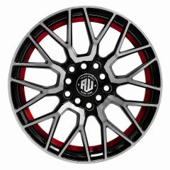 LLANTA DEPORTIVA 5X100/114,3 STORM 15X6.5  MBM-UC-RED ET 40