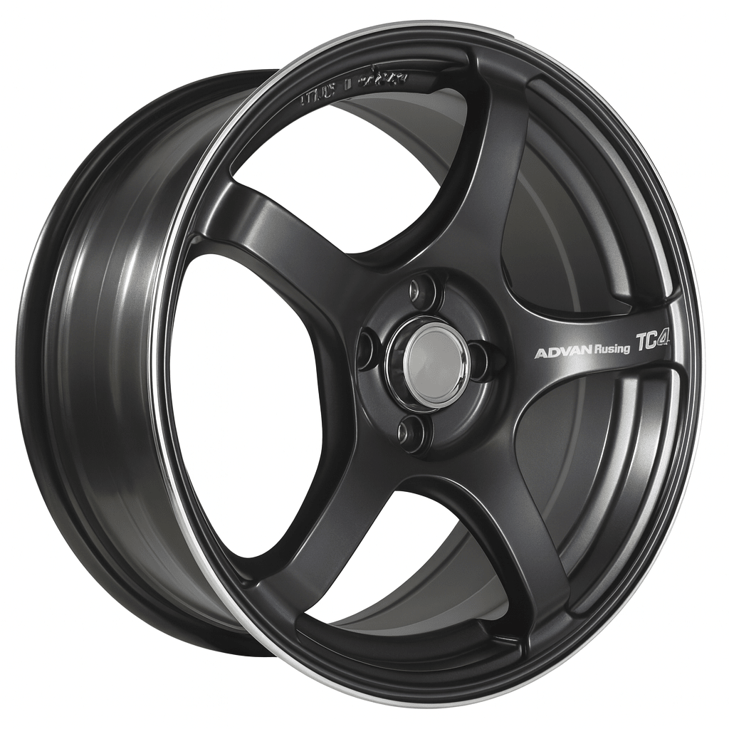 LLANTA DEPORTIVA  4X100 FF65 15X6.5 SATIN BLACK/MACHINE ET 422