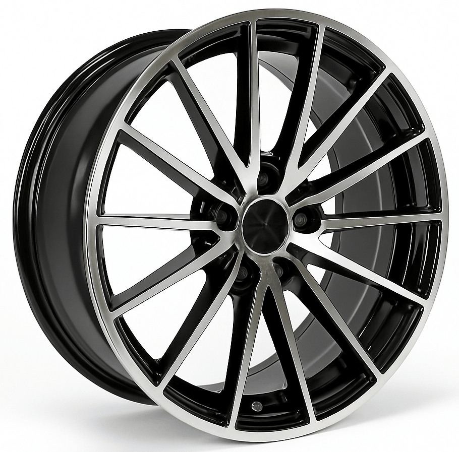 LLANTA  DEPORTIVA  8X100/114,3  11193  15X7.0  BLACK MACHINE FACE  ET 352