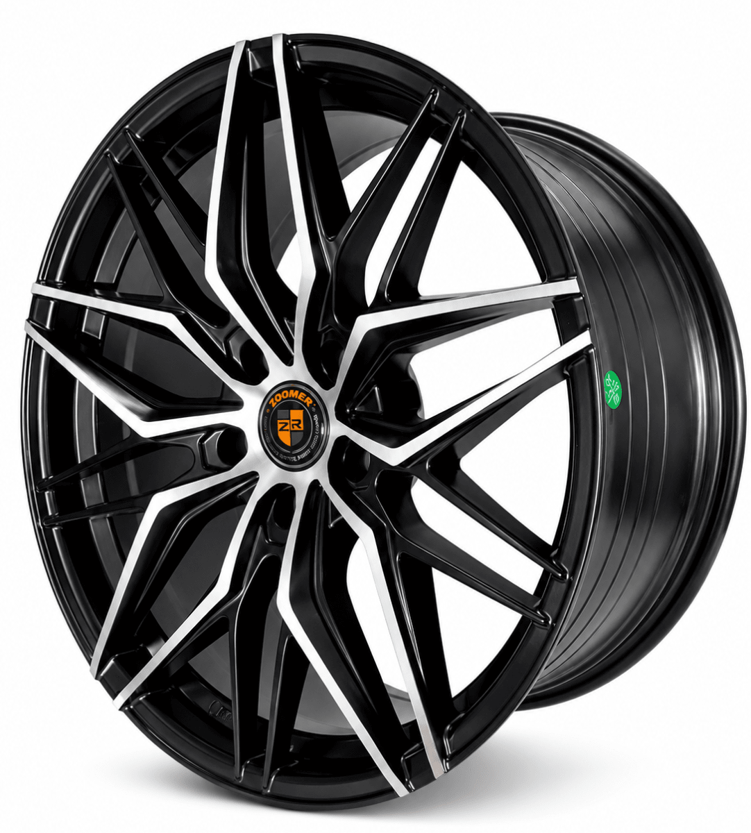 LLANTA DEPORTIVA 5X112 FF107 19X9.5 MATT BLACK MACHINE FACE ET382