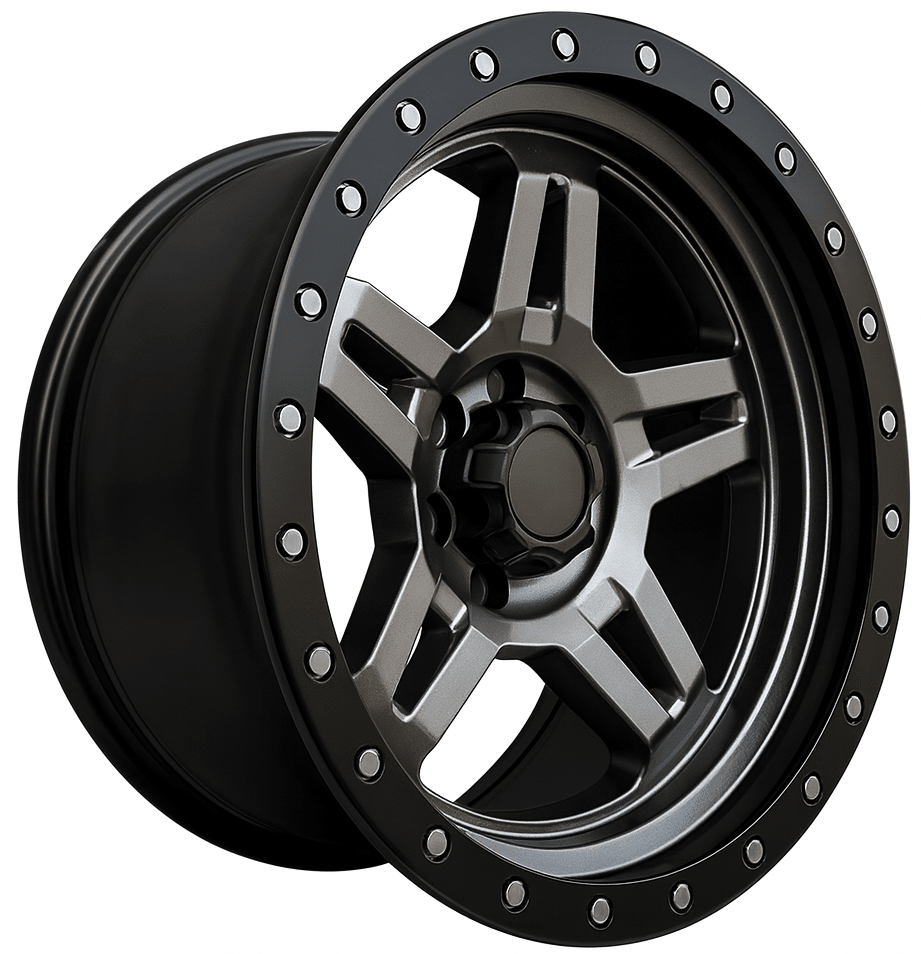 LLANTA DEPORTIVA 6X139,7 SW163 17X8.5 MATTE GUN SPOKE2