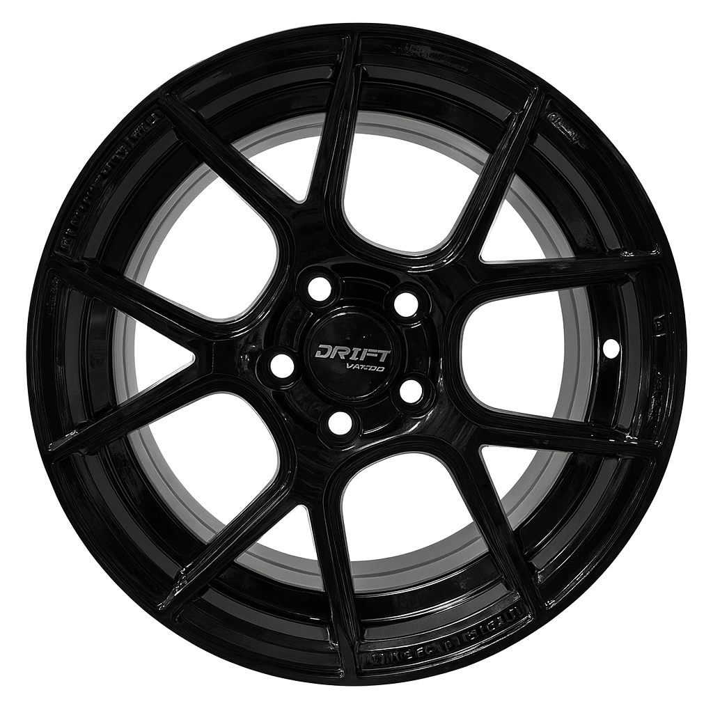 LLANTA DEPORTIVA 4X100 AZ5007 15X7.0 BLACK ET 35 0