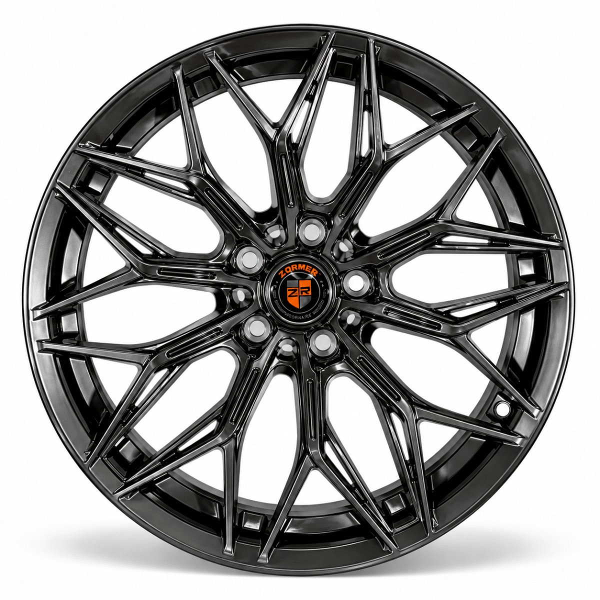 LLANTA DEPORTIVA 5X108 FF106 18X8.5 HYPER BLACK ET 38 0