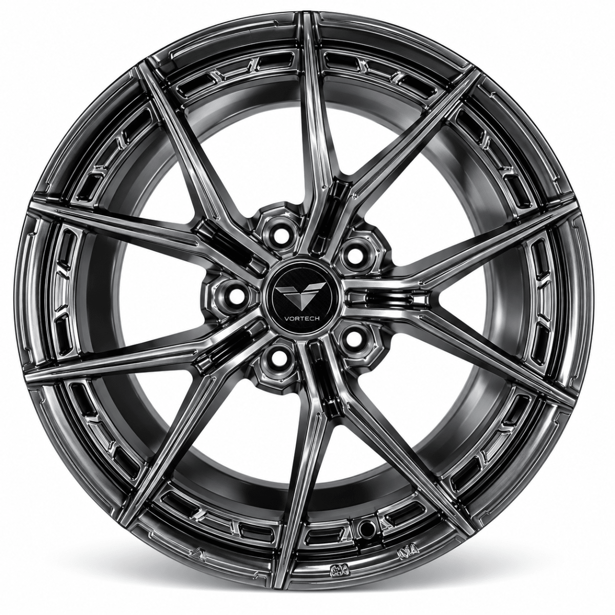 LLANTAS DEPORTIVAS 5X120 FF52 18X8.0 HYPER BLACK ET 30 0