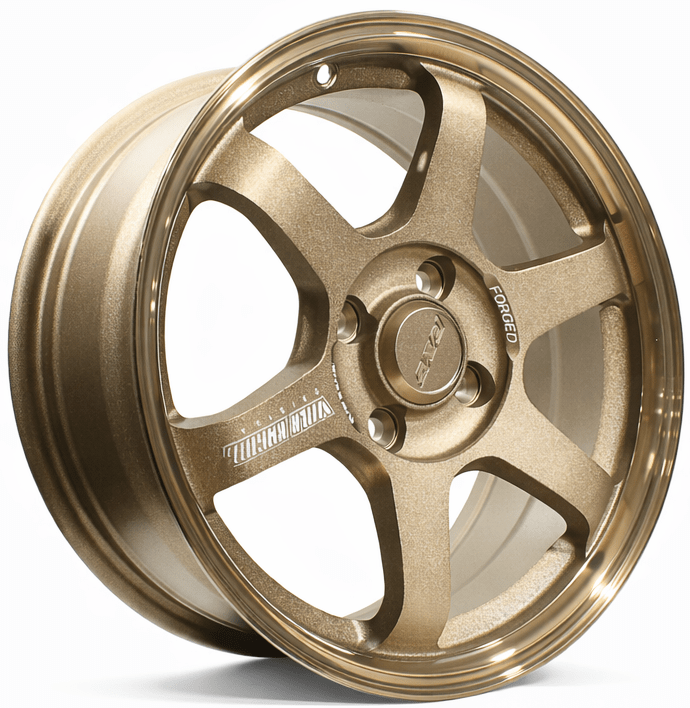 LLANTA DEPORTIVA 4X100 FF53 15X7.0 BRONZE+BRONZE COATING LIP+MILLING ET 381
