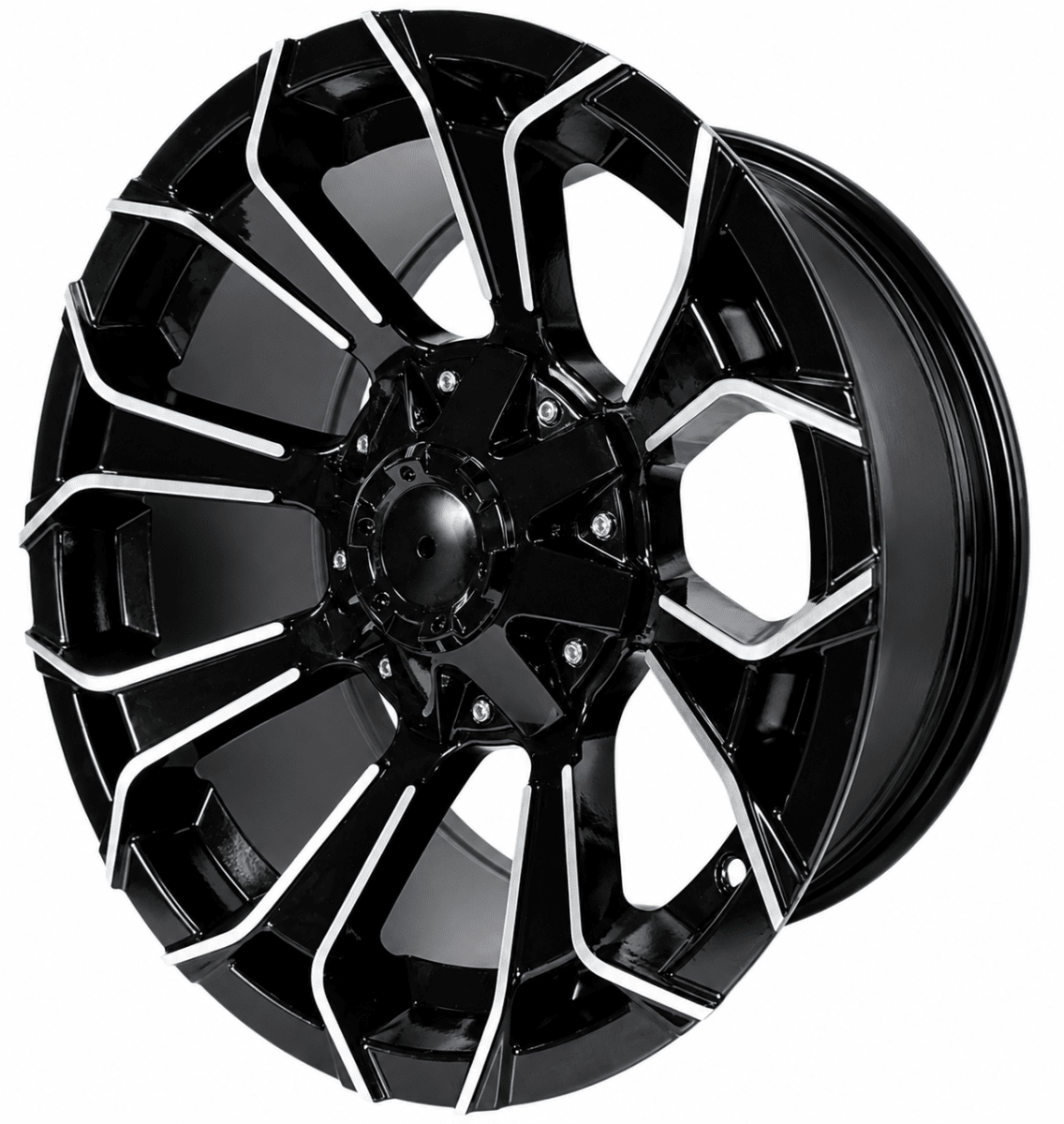 LLANTA DEPORTIVA 6X114,3 HX146B 16X8.0 BLACK MACHINED ET 02