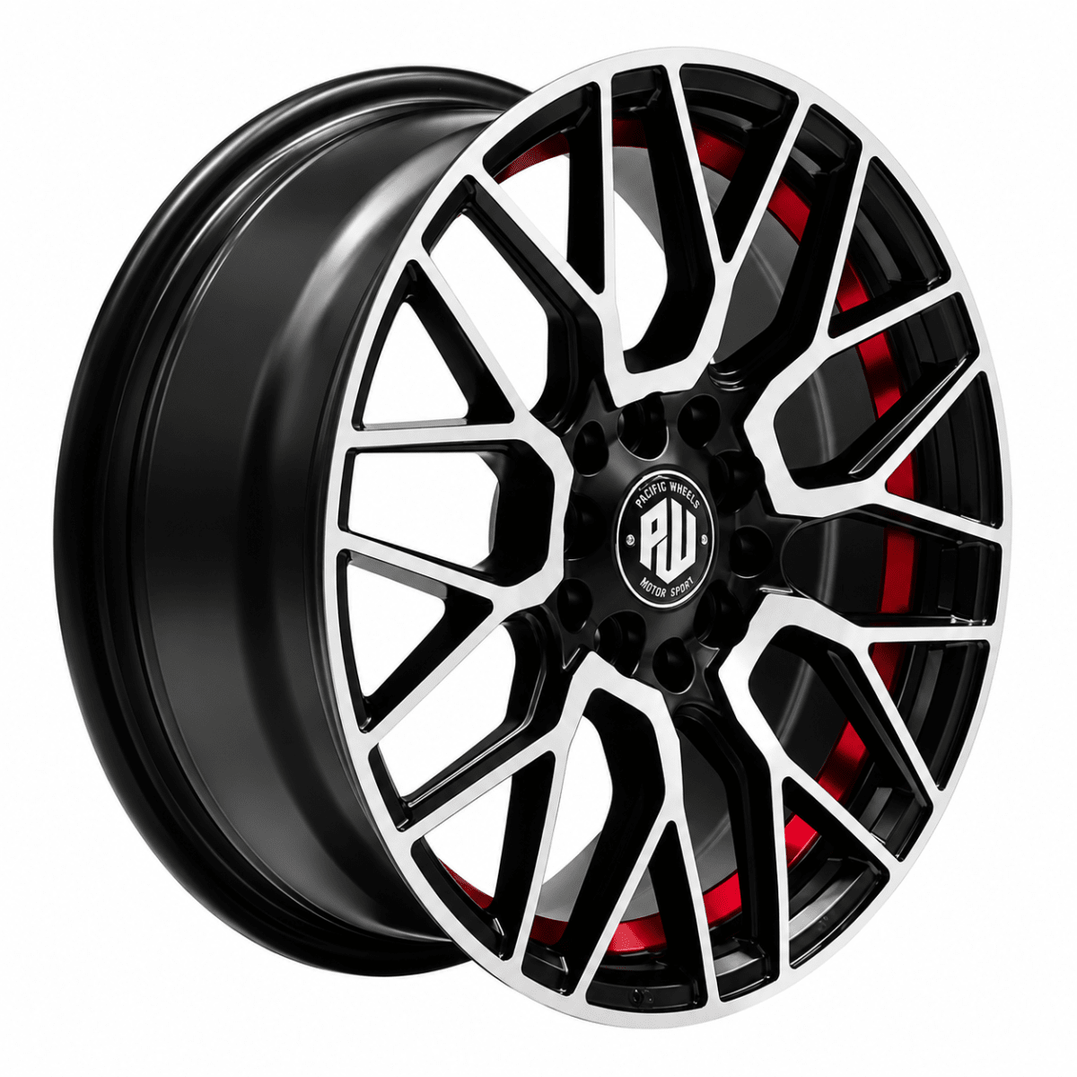 LLANTA DEPORTIVA 5X100/114,3 STORM 15X6.5  MBM-UC-RED ET 402