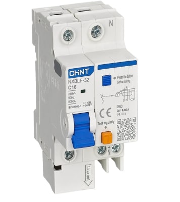 INT AUTOMATICO 1+N 16A C + DIFERENCIAL 30MA 2 POLO RCBO1