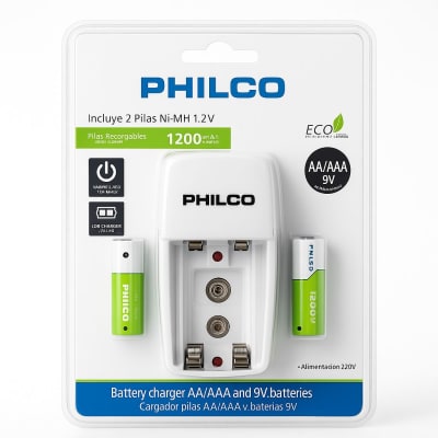 CARGADOR P/PILAS AA/AAA 9V NICD NIMH C/2 PILA AAA1