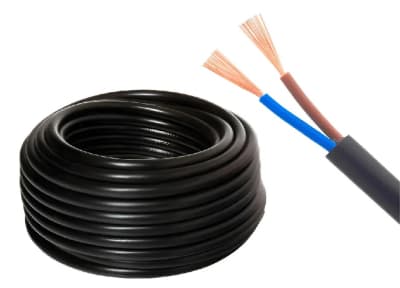 CABLE H05VV 2X2.5 MM NEGRO1