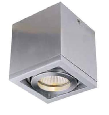 APLIQUE UNIDIRECCIONAL GU10 ALUMINIO CUADRADO GRIS IP201