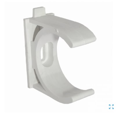ABRAZADERA ABIERTA 40MM DE PRESION GRIS LIBRE DE HALOGENO1