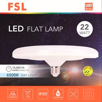 AMPOLLETA LED 22W FLAT DECORATIVA 3000°FSL1