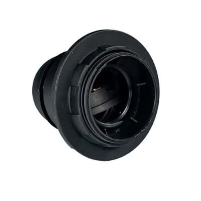 PORTALAMPARA E-27 C/ANILLO CERTIFICADO NEGRO1