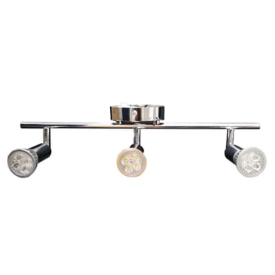 APLIQUE BARRA 3XGU10 BASE REDONDA ALUMINIO FARETTO1