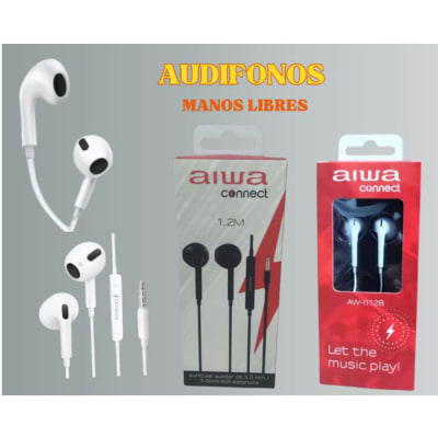 AUDIFONO 1.2 MTS CON MANOS LIBRES BLANCO AIWA1