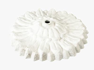 PLAFONIER CUBRE CAJA T/FLOR BLANCO (BALDEQUIN)1