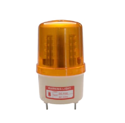 BALIZA AMARILLA LED 220V CON SONIDO MULTIFUNCIONAL IP541