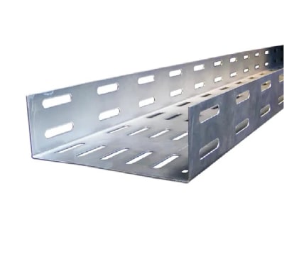 BANDEJA PC 300X100 RANURADA CON SEPARADOR 3 MTS1