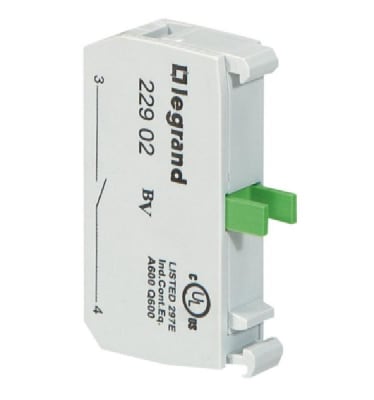 BLOCK DE CONTACTO SIMPLE VERDE 1NA1