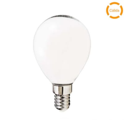 AMPOLLETA LED 4,5W BOLA  E14 2700° VIDRIO1