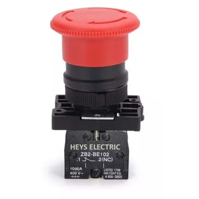 BOTONERA PARADA EMERGENCIA 40MM C/RETENCION ROJA 600V 10A1