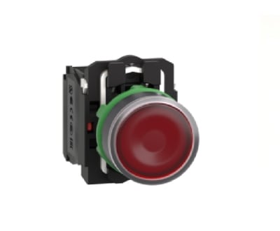BOTONERA PULSADOR PARTIR/PARAR C/INDICADOR 22MM 1NA/1NC ROJO1