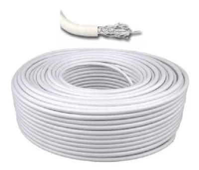 CABLE COAXIAL RG6 BLANCO 95% MALLA1