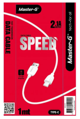 CABLE USB CARGADOR TIPO C USB 2.5 2.1A 1000MM2