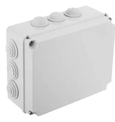 CAJA ESTANCA 150X110X70 C/10 PASACABLES1