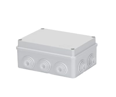 CAJA ESTANCA 150X110X70 C/CONOS IP55 RAL 7035 TAPA BAJA1