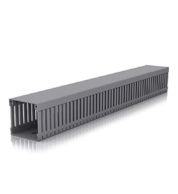 CANALETA RANURADA 40X40X 2 MTS GRIS1