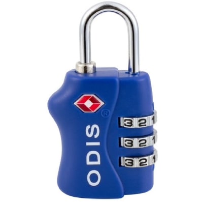 CANDADO CON CLAVE 33MM AZUL VIAJERO TSA1