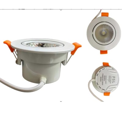 FOCO EMB LED 6w CEILING 3000º BLANCO PLASTICO1