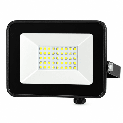 PROYECTOR LED 10W 6000°K NEGRO SMD 12/24V1