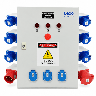 TABLERO FAENERO METALICO C/PARADA EMERGENCIA 380V1