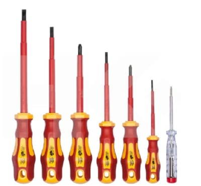 JUEGO DESTORNILLADOR 7 piezas dielectrico1