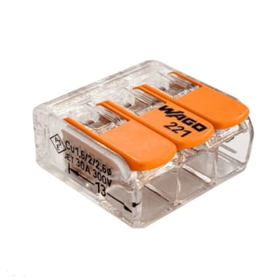 CONECTOR TIPPO WAGO 1 POLO 3 SALIDAS 0.5-4MM (PACK 10 UND)1