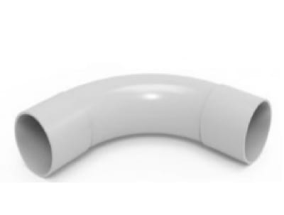 CURVA LIBRE HALOGENO 25MM BLANCO1