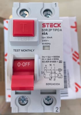INT DIFERENCIAL 2X40A 30MA INMUNIZADO TIPO A1