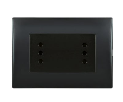 ENCHUFE DUPLEX 10/16A BLACK 250V1