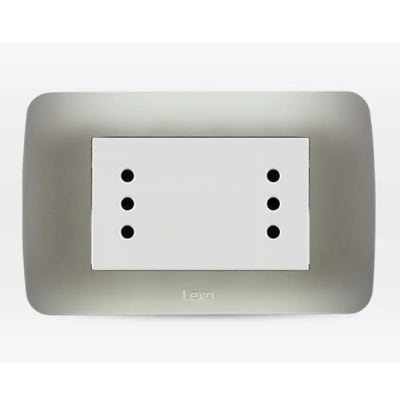 ENHUFE DUPLEX 10/16A PLATA BLANCO1