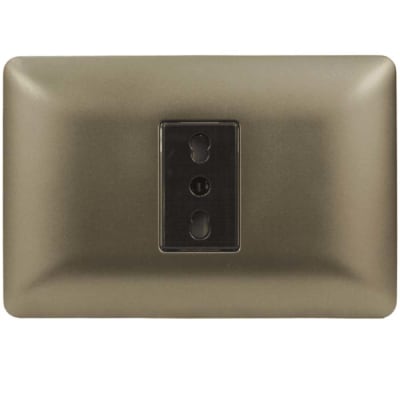 ENCHUFE SENCILLO 10/16A TITANIO MOD  CAFE1