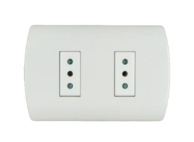 ENCHUFE DUPLEX 10A BLANCO ARIS PRO1