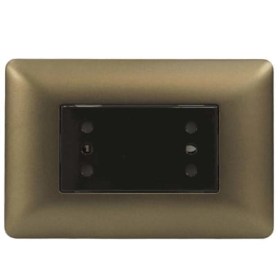 ENCHUFE DUPLEX 10A TITANIO MOD CAFE1