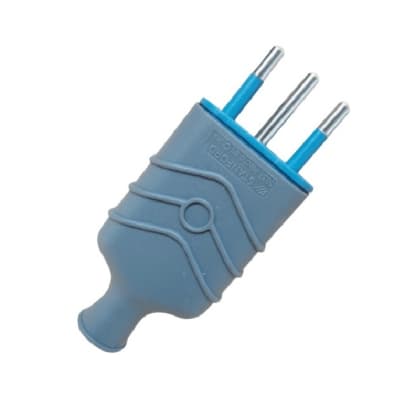 ENCHUFE MACHO 2p+t 16A NEGRO S1