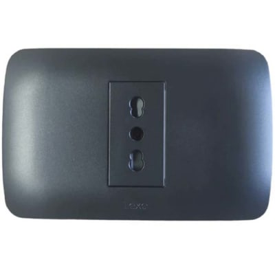 ENCHUFE SENCILLO 10/16A GRAFITO LEXO1