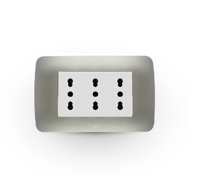 ENCHUFE TRIPLEX 10/16A PLATA BLANCO1